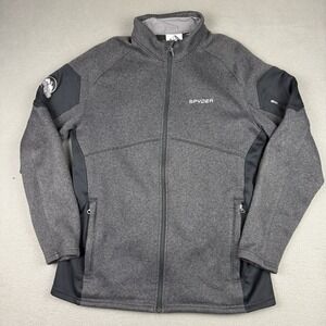 Spyder Mens Full Zip Jacket Sz XL Polyester Fleece Lined Outdoor Ski Activewear